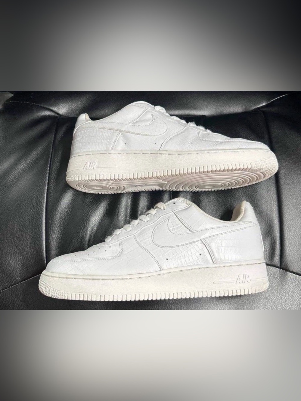 Nike Air Force 1 HTM 2 White Crocodile Rare Only 10M (No Box) 385/1506pairs Made